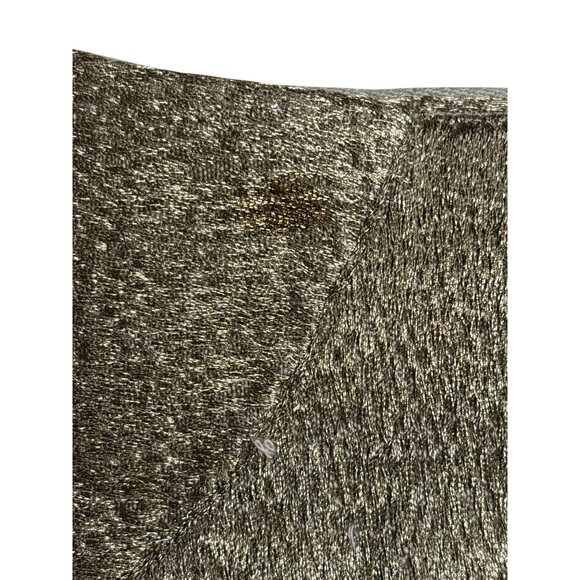 Set Of 12 Crate & Barrel Metallic Gold Textured Placemats 14" X 14" Polyester - Picture 12 of 12